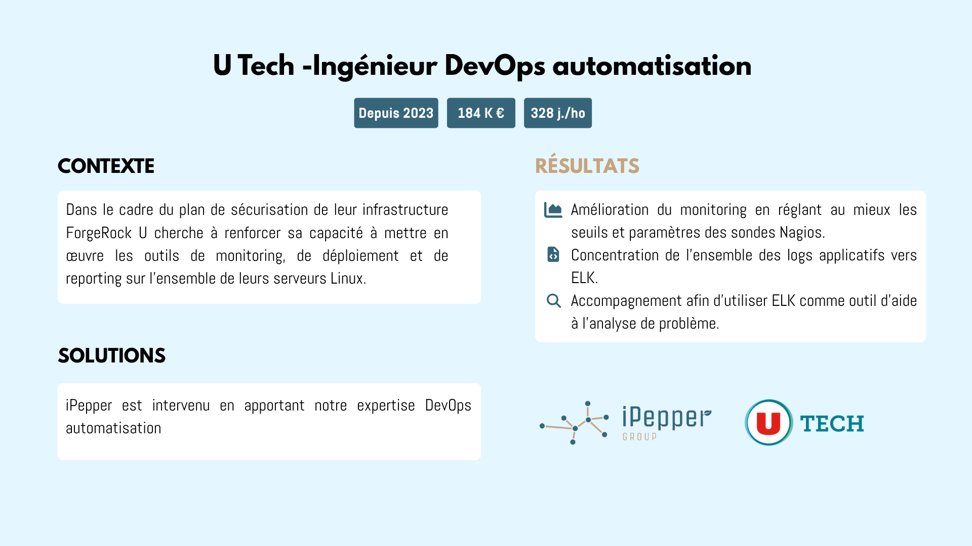 U Tech -Ingénieur DevOps automatisation