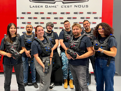 Soirée d’agence, laser game