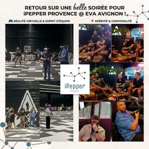 Montage photo original de la soirée d’équipe iPepper Provence chez EVA Avignon